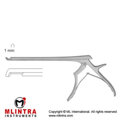 Ferris-Smith Kerrison Punch 40° Forward Down Cutting Stainless Steel, 18 cm - 7" Bite Size 1 mm